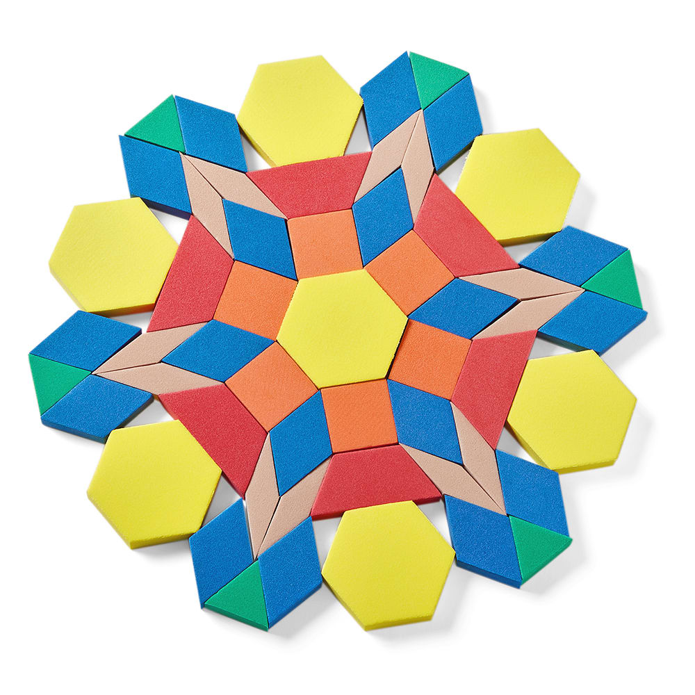 PATTERN BLOCKS, FOAM, 1CM,  SET/250