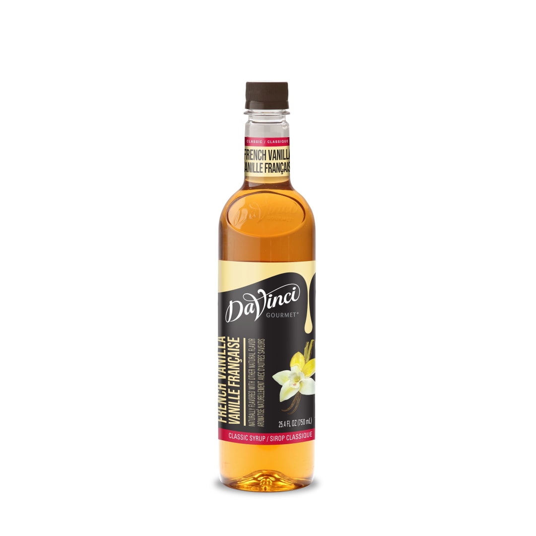 DaVinci Gourmet French Vanilla Syrup, Plastic Bottle, 4 x 750 mL