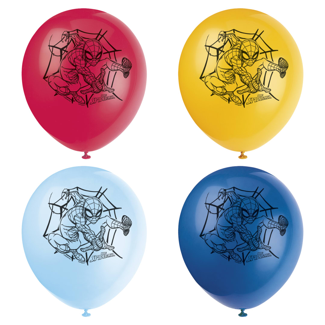 Spider-Man 12" Latex Balloons, 8ct