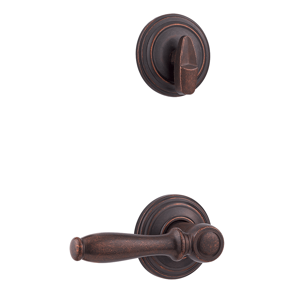 966 Single Cylinder Interior Pack w/ Ashfield Lever for Signature Series Handlesets in Rustic Bronze