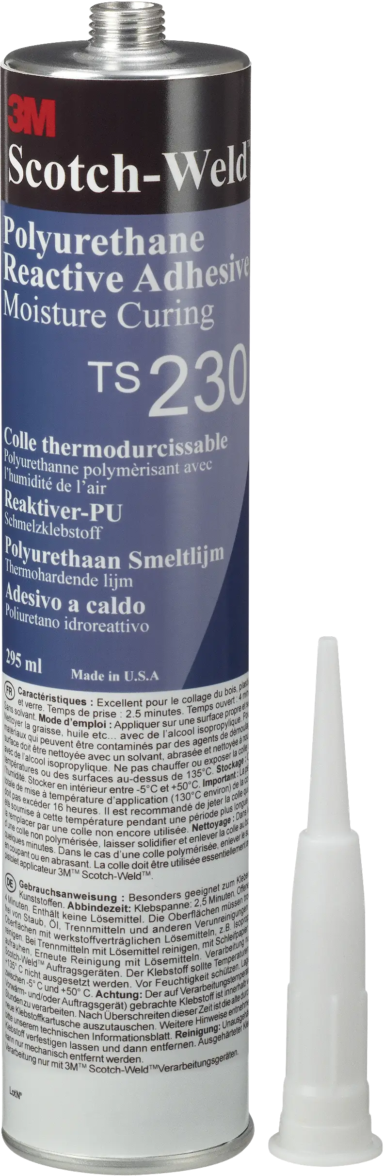 Adesivo PUR 3M™ Scotch Weld™ TS-230, Tubo de 320 g