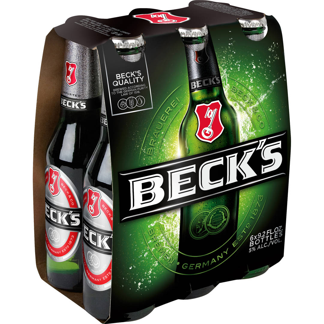 Beck's® Pilsner Beer, 6 Pack 9.2 fl. oz. Glass Bottles