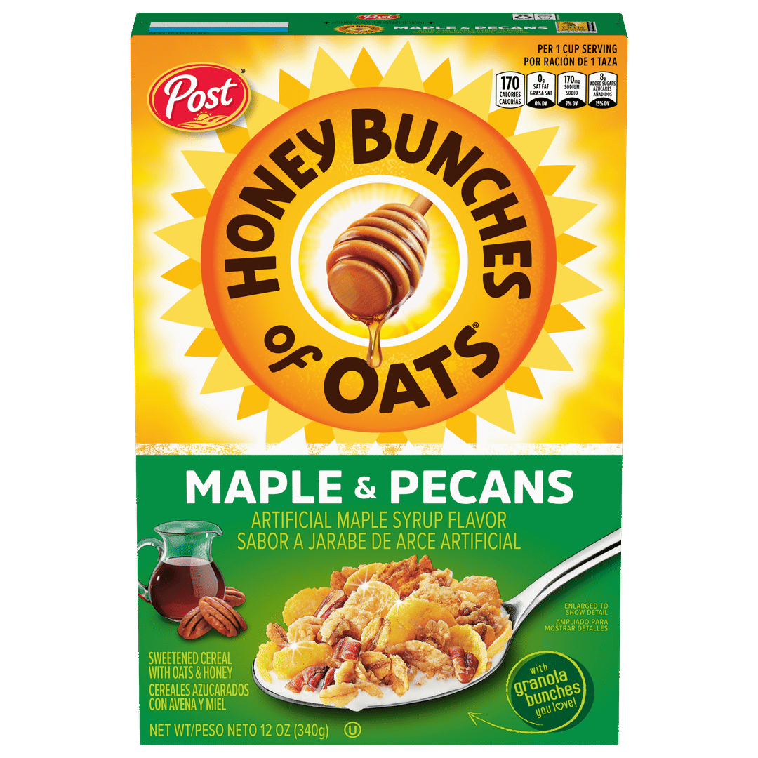 Honey Bunches of Oats Maple and Pecans Breakfast Cereal, 12 oz Box