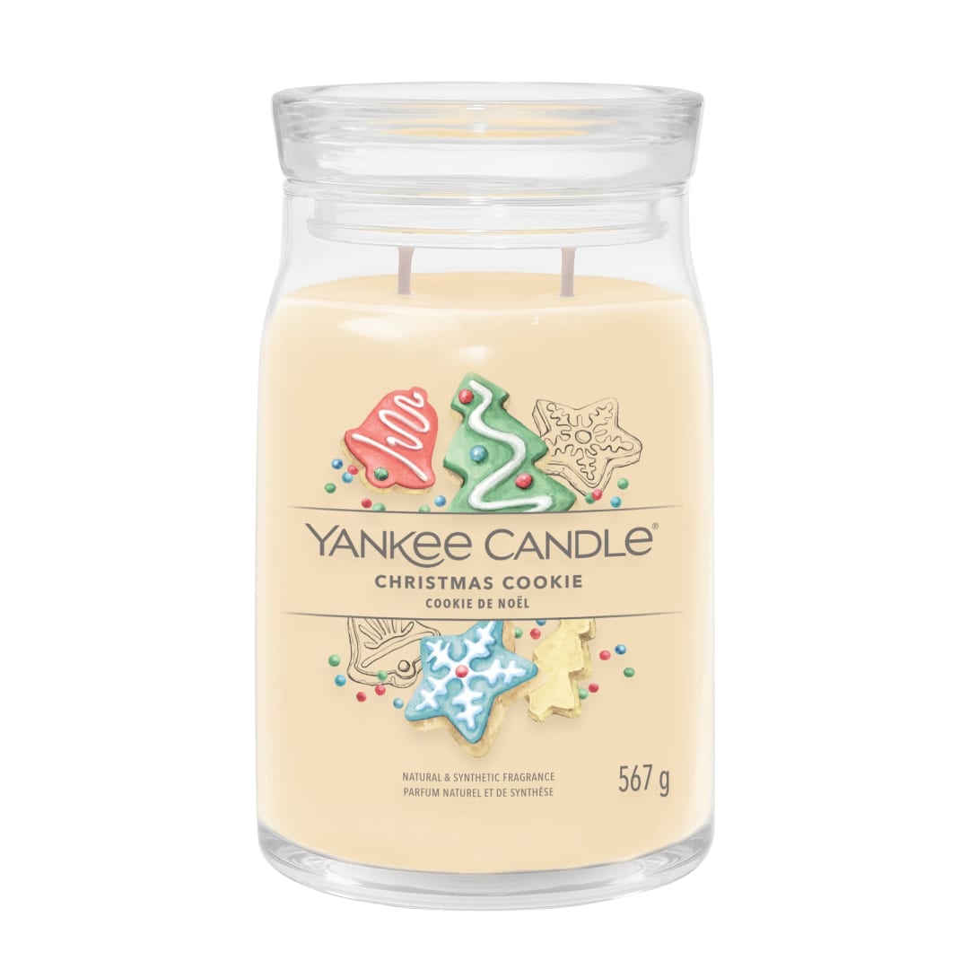Yankee Candle® Signature Scented Candle | Christmas Cookie Large Jar Candle with Double Wicks | Soy Wax Blend