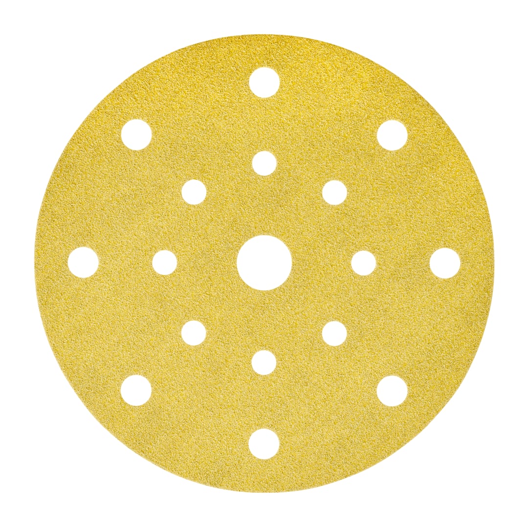 3M™ Hookit™ Gold Schleifscheibe 255P, 150 mm, 17-fach gelocht, P320, 51662