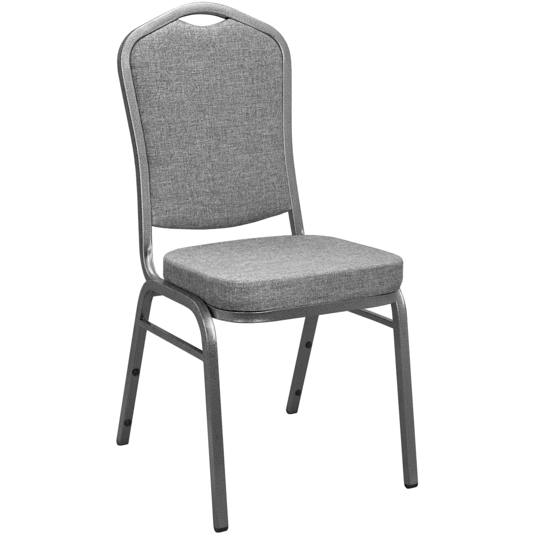Advantage Charcoal Grey Crown Back Banquet Chair