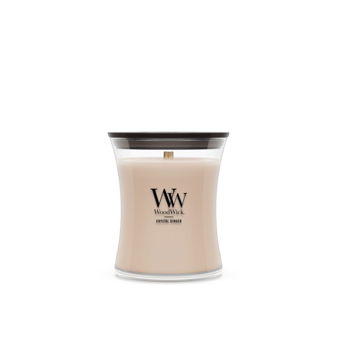 WoodWick Crystal Ginger Medium Hourglass Candle