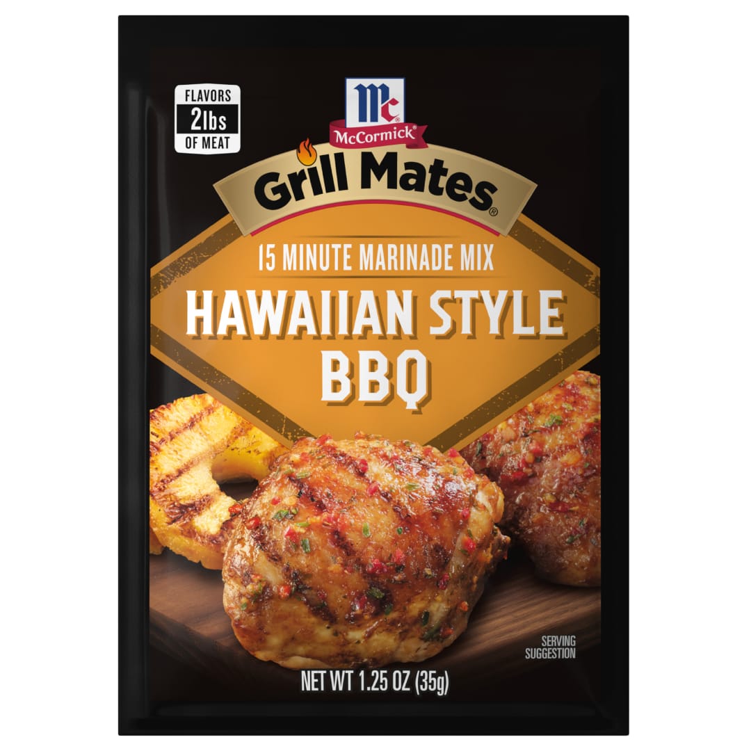 McCormick GRILL MATES Hawaiian Style BBQ Marinade Mix, 1.25 oz