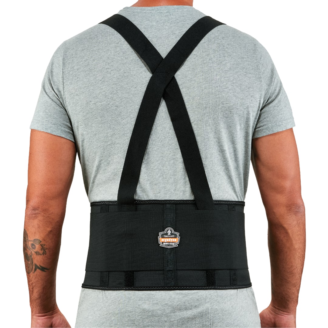 1650 2XL Black Elastic Back Support Brace