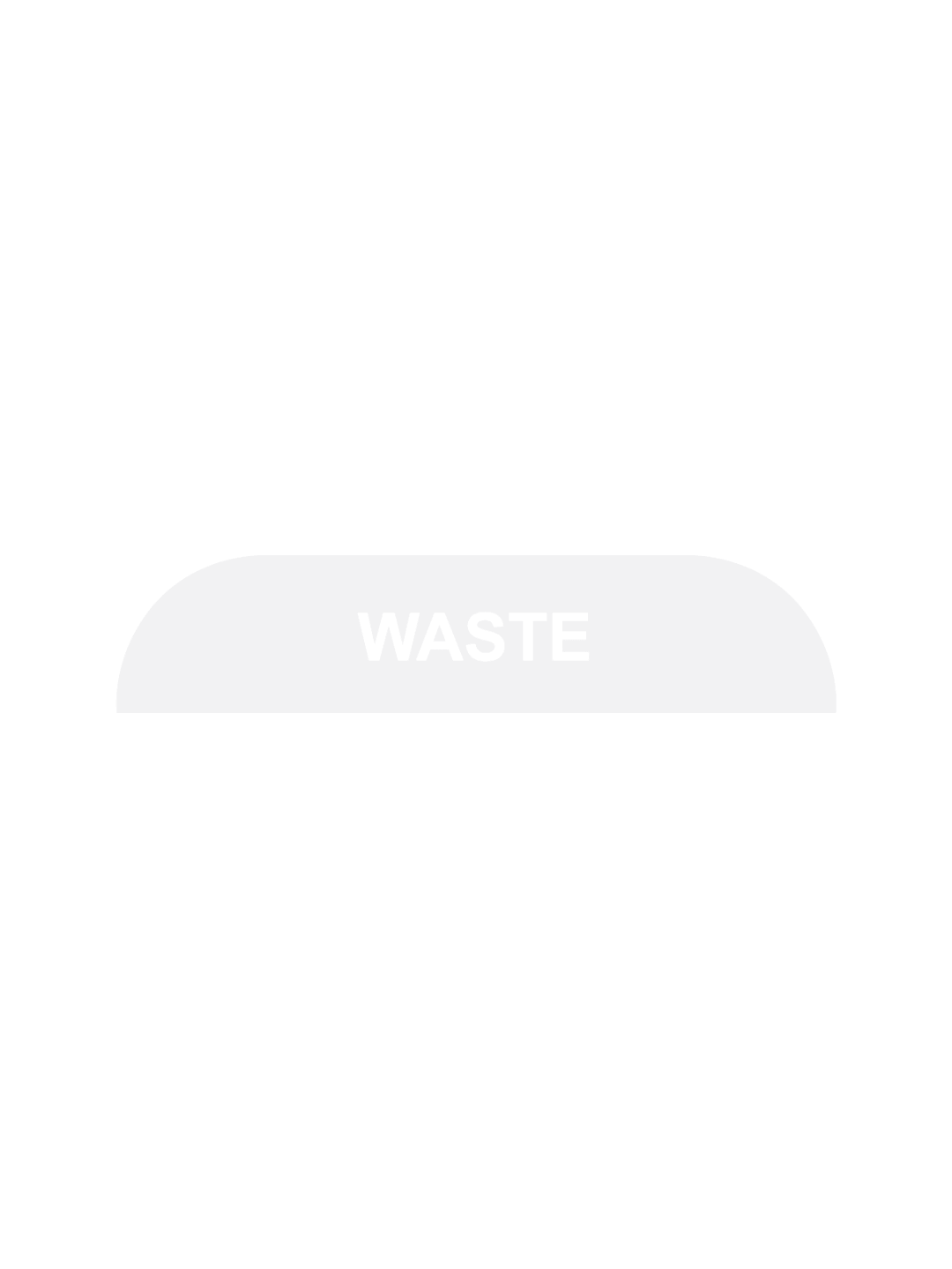  BILLI BOX - Label - Waste - Clear-White