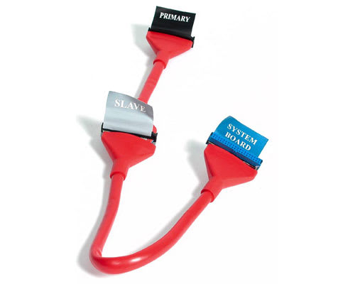 18 inch Red Round ATA 100/133 IDE cable