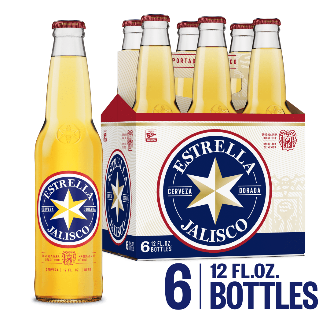 Estrella Jalisco Beer, 6 Pack 12 fl. oz. Bottles