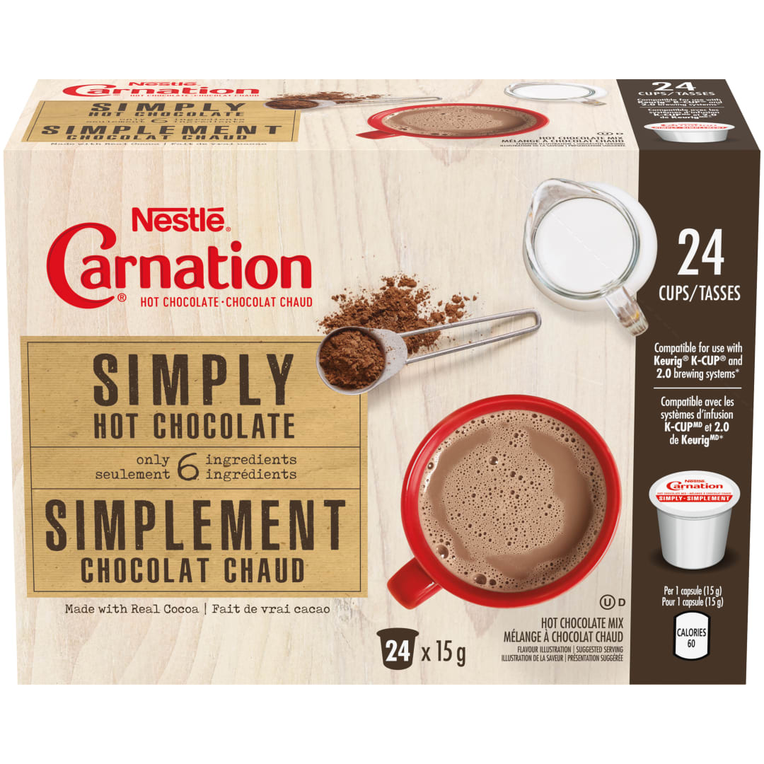 CARN SIMPLY Hot Choc Pods 4(24x15g) CA
