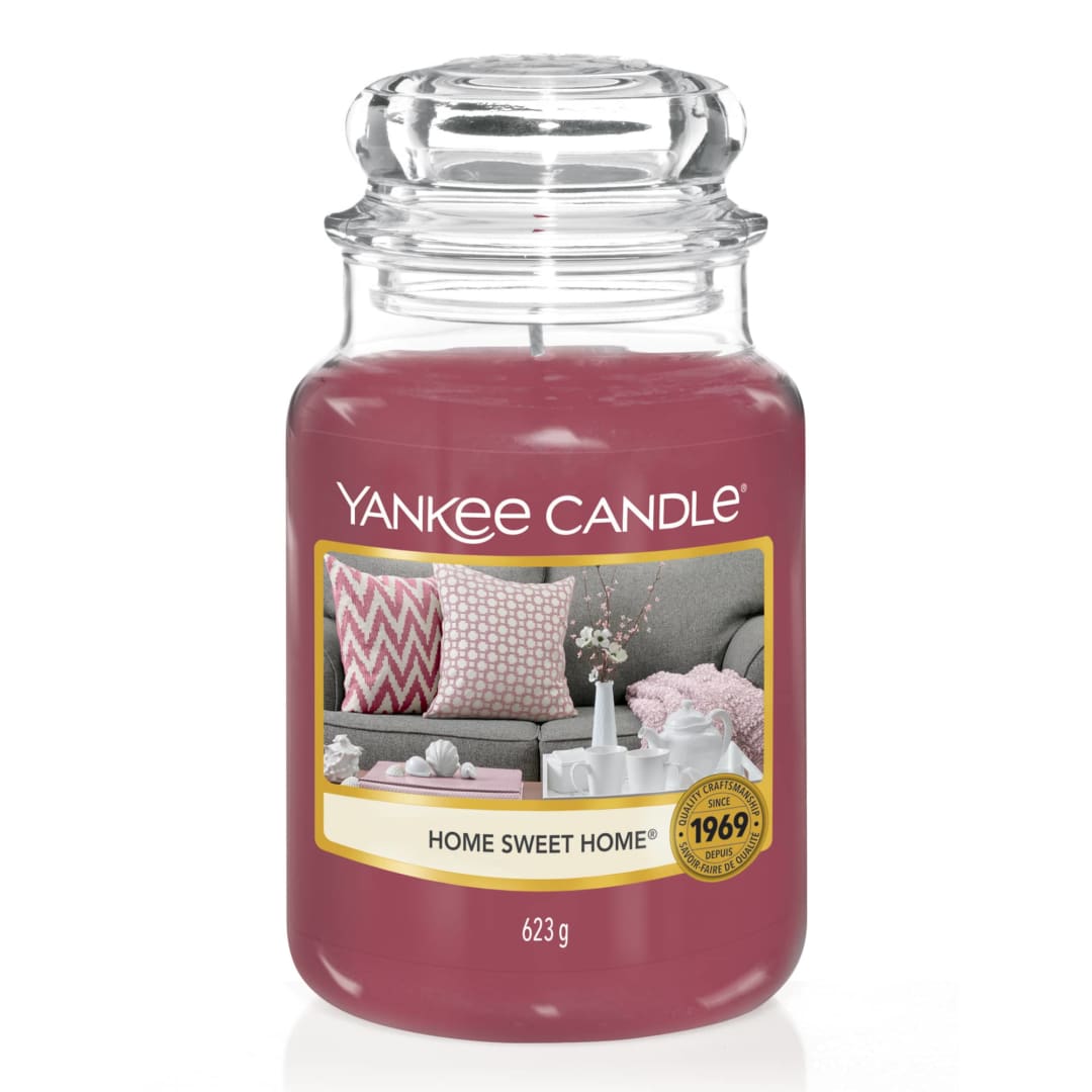 Yankee Candle® Scented Candle | Home Sweet Home Large Jar Candle | Burn Time: up to 150 Hours