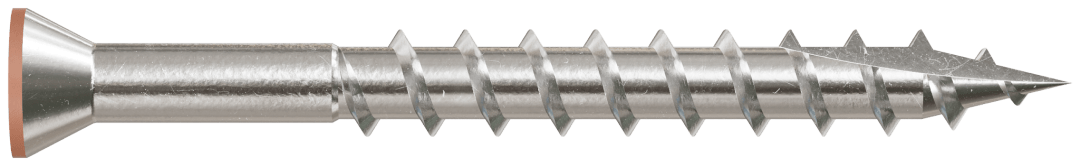 Simpson Strong-Tie T07162FT70TN03 Trim-Head Screw, 6-Lobe Drive — #7 x 1-5/8 in. T-15 Type 316, Tan 03 (70-Qty) (Pack of 5)