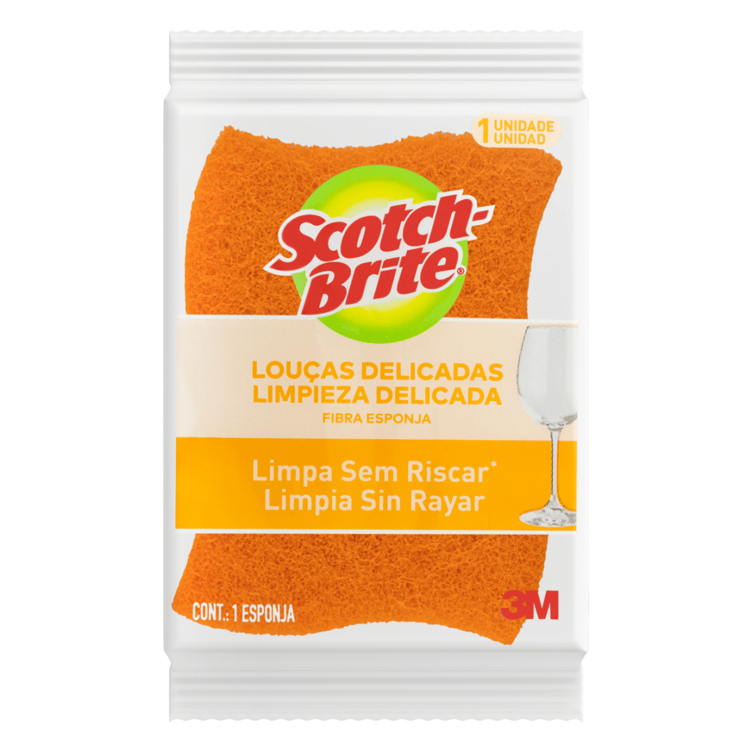 Esponja Não Risca Scotch-Brite®, Laranja, 10 Unidades