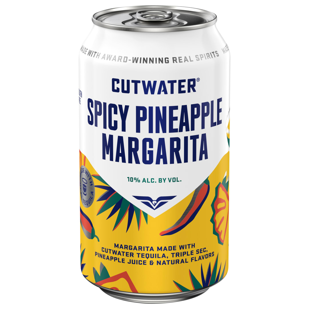 Cutwater Spicy Pineapple Tequila Margarita 12 fl oz Can