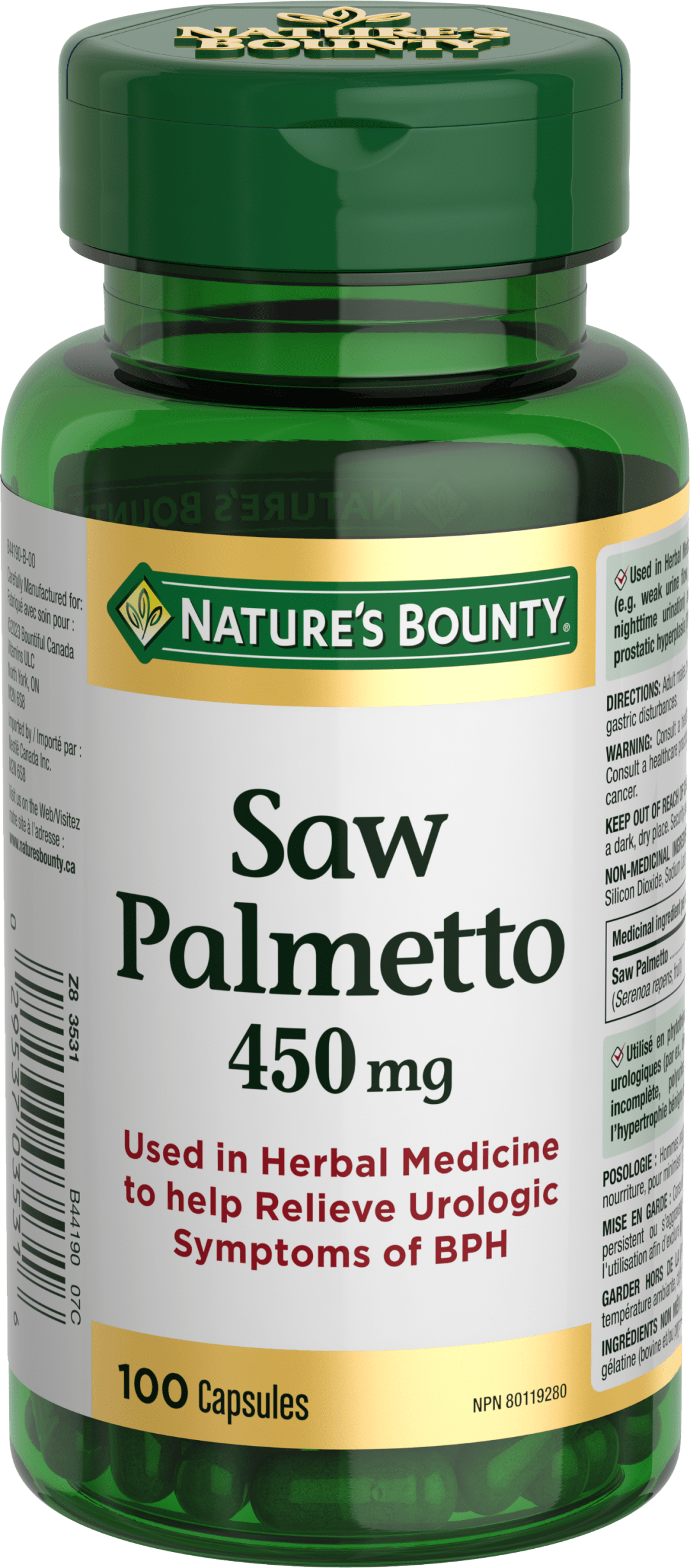 NBTY Saw Palm 450mg 24x100 CAP CA