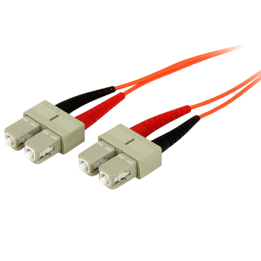 2m 50 Micron Multimode Fiber Optic Cord SC-SC OFNP