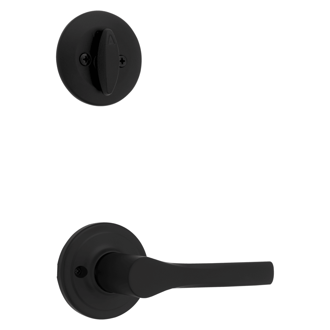 966 Single Cylinder Interior Pack w/ Henley Lever for 800 Series Handlesets in Matte Black