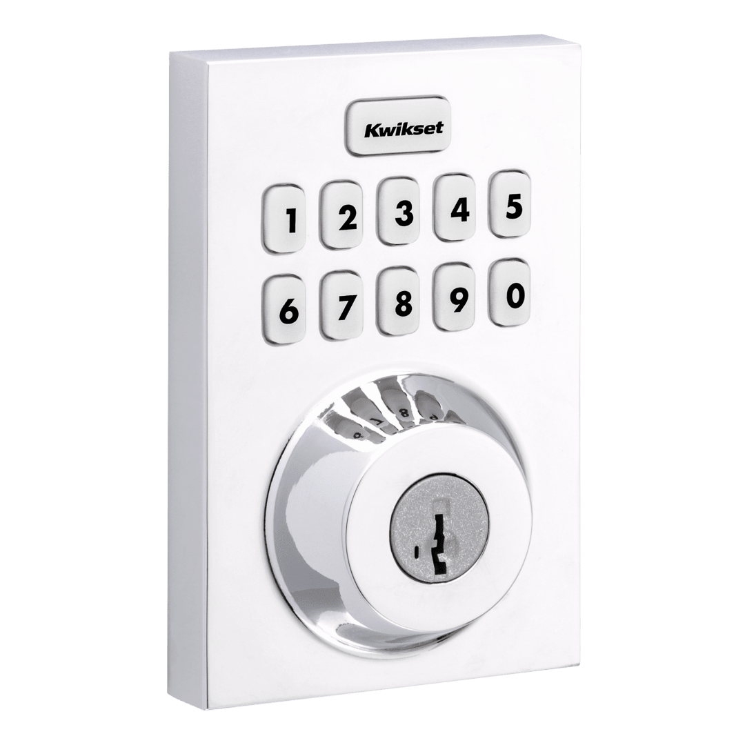 Home Connect 620 Keypad Connected Smart Lock with Z-Wave Technology featuring SmartKey Security™ in Polished Chrome