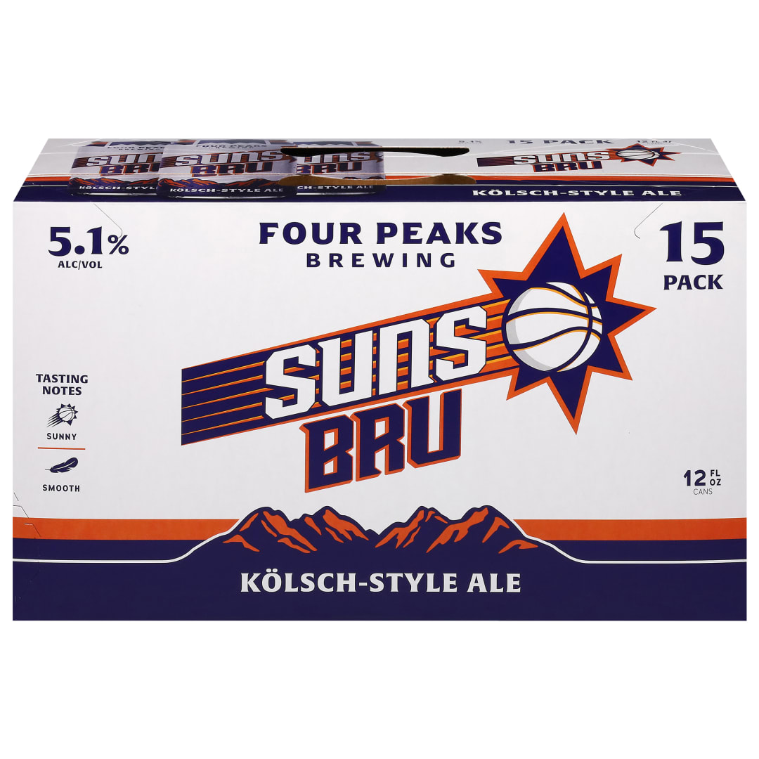 Four Peaks Brewing Kolsch-Style Ale Suns Bru Beer 15 - 12 fl oz Cans