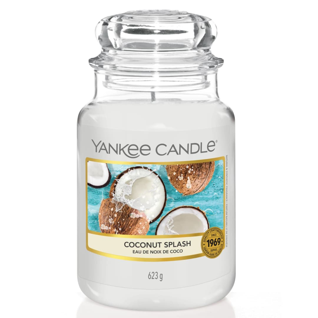 Yankee Candle® Scented Candle | Coconut Splash Large Jar Candle | Burn Time: up to 150 Hours
