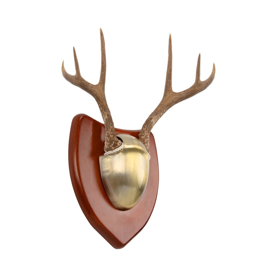 EZ Horn Mounting Kit with Hardwood Plaque