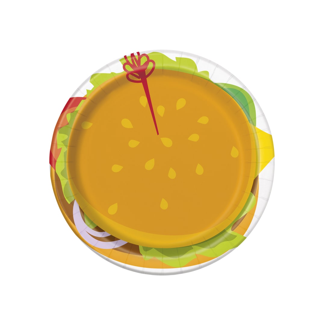 Classic BBQ Round 7" Dessert Plates, 8ct