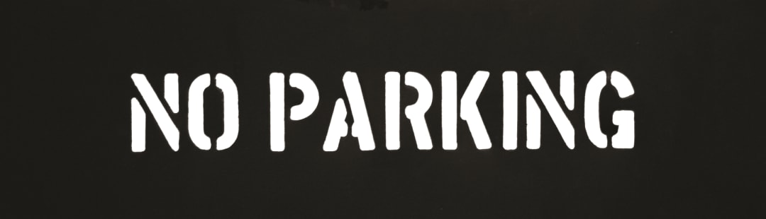 Stencil-NO PARKING 2" Characters PVC