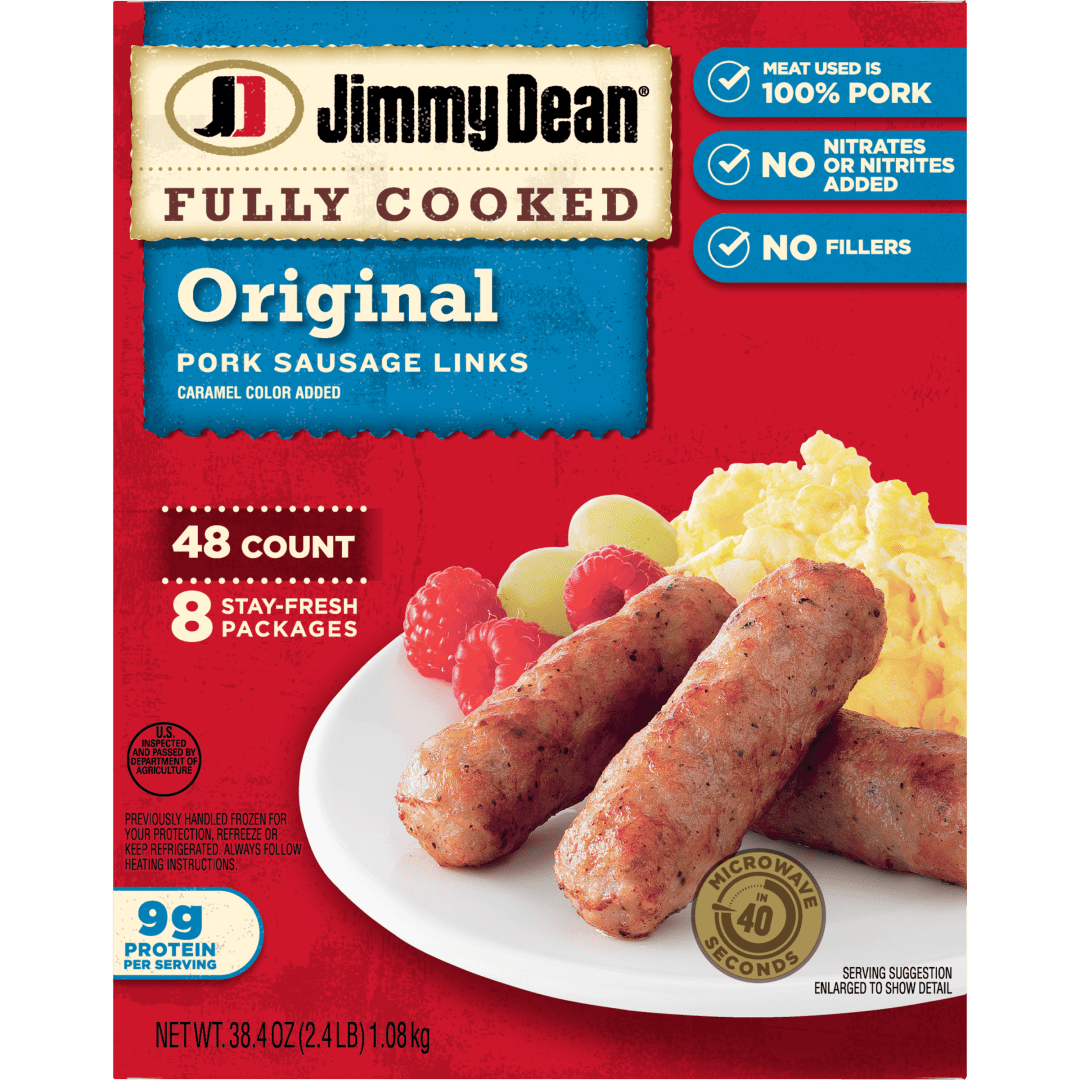 Jimmy Dean® Fully Cooked Original Pork Breakfast Sausage Links, 48 Count