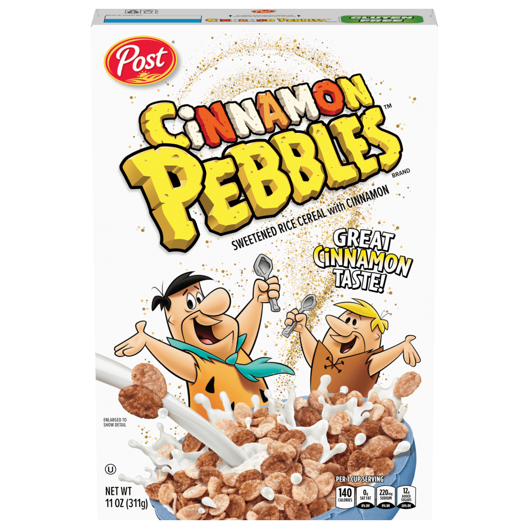 Cinnamon PEBBLES Gluten Free Breakfast Cereal, Bold, Real Sweet Cinnamon Crunchy, 11 oz Box