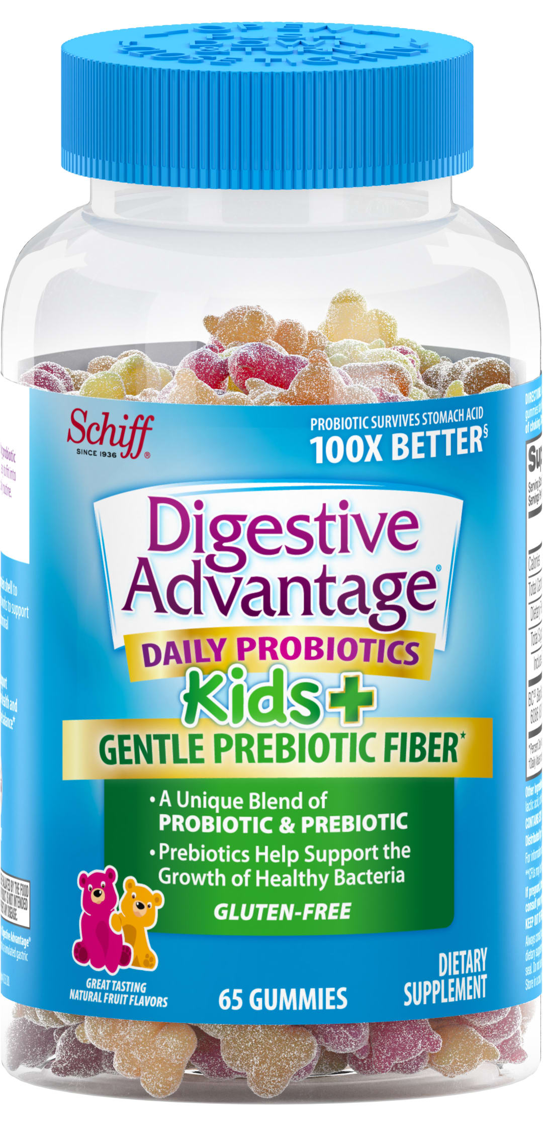 DIGESTIVE ADVANTAGE® Prebiotic Plus Probiotic - Gummies Kids 12/65 ct.