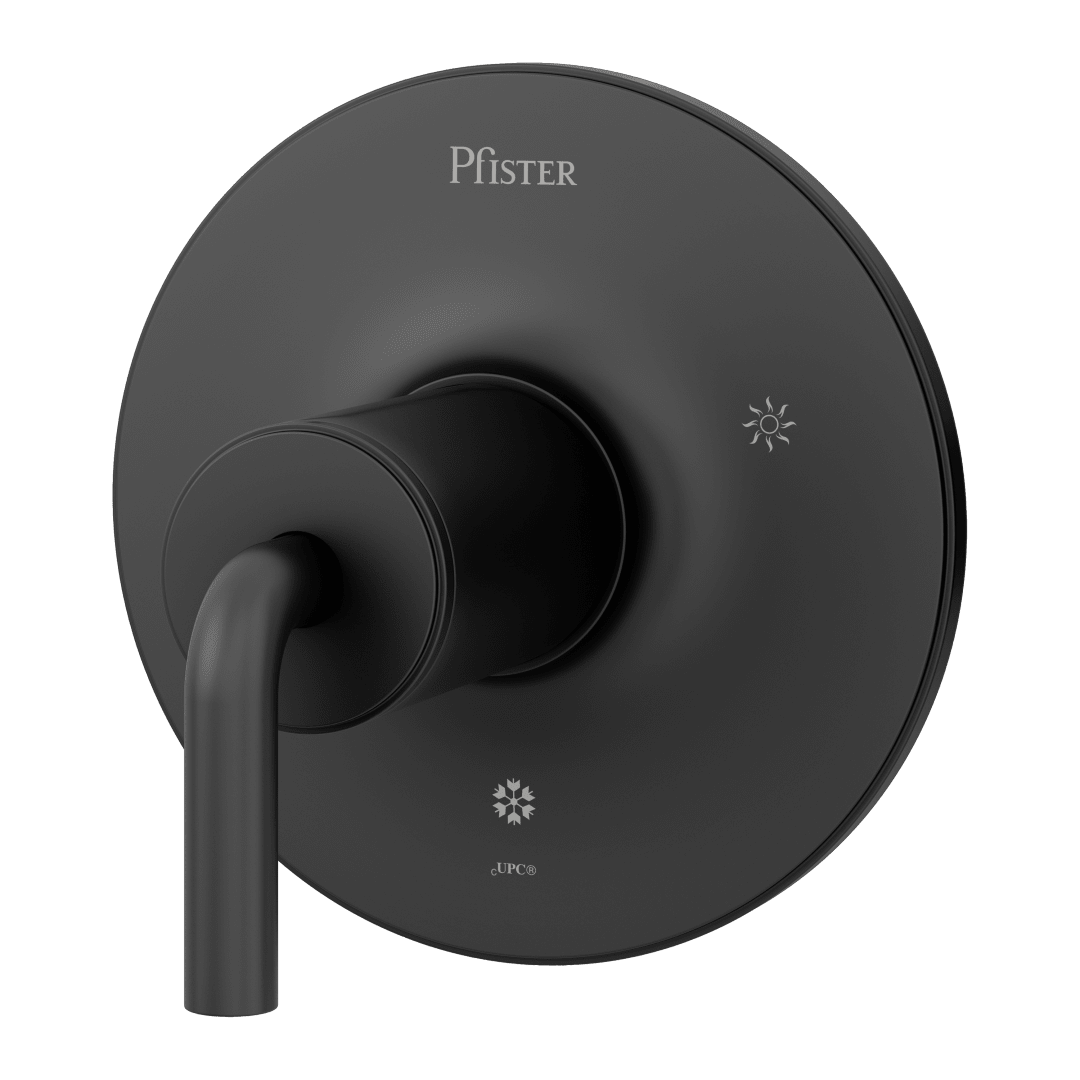 Tenet 1-Handle Tub & Shower Valve Only Trim in Matte Black