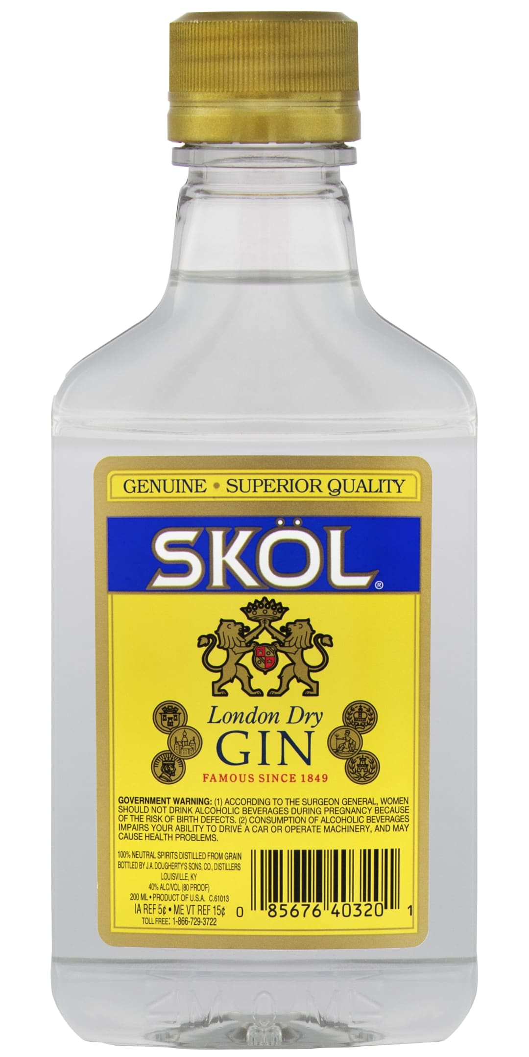 Skol Gin 200ml 80 Proof