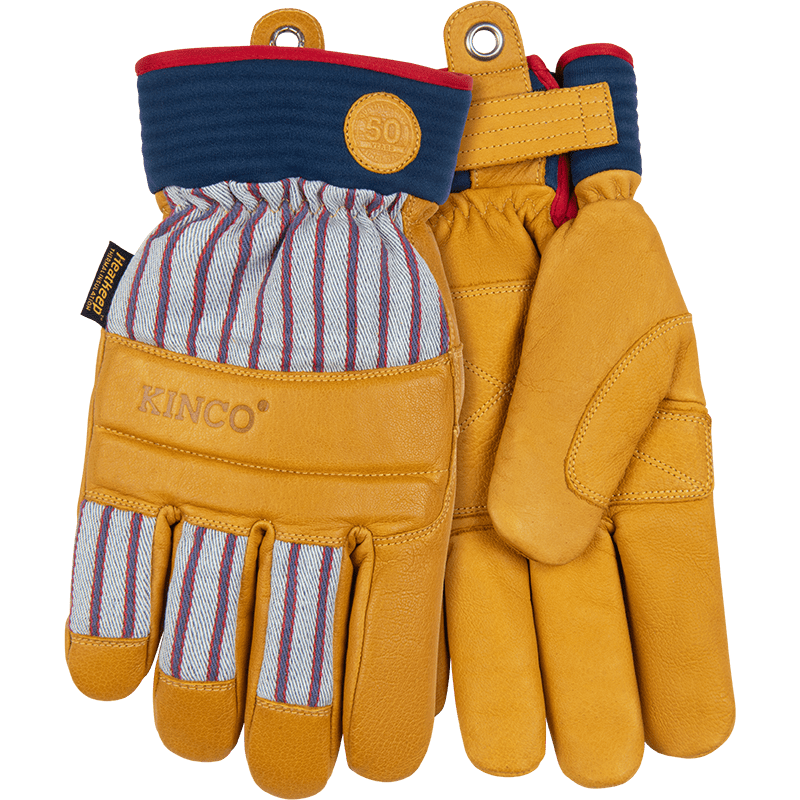 50th Anniversary HydroFlector™ Lined Water-Resistant Premium Grain Buffalo Palm Ski Glove with Pull-Strap