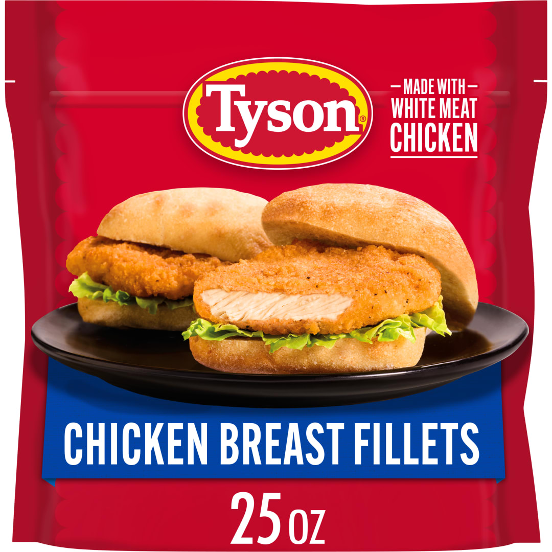Tyson Portioned Chicken Breast Fillets, 25 oz (Frozen)