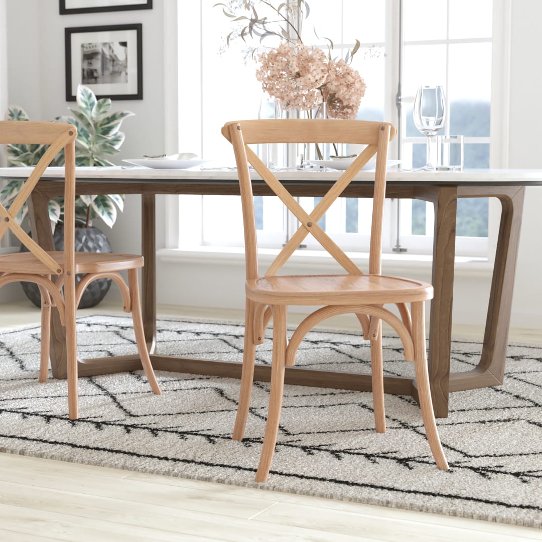 Advantage Hand Stained Driftwood X-Back Chair