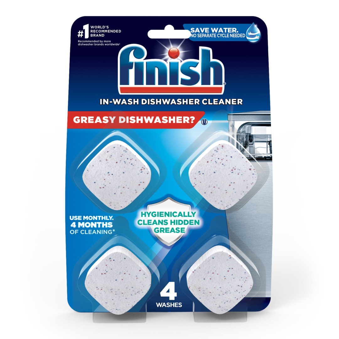 FINISH® Dishwasher Cleaner - In-Wash  8/4 ct.