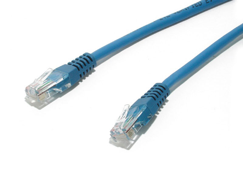 10 ft Cat5e Blue Molded RJ45 UTP Cat 5e Patch Cable - 10ft Patch Cord 25 Pack
