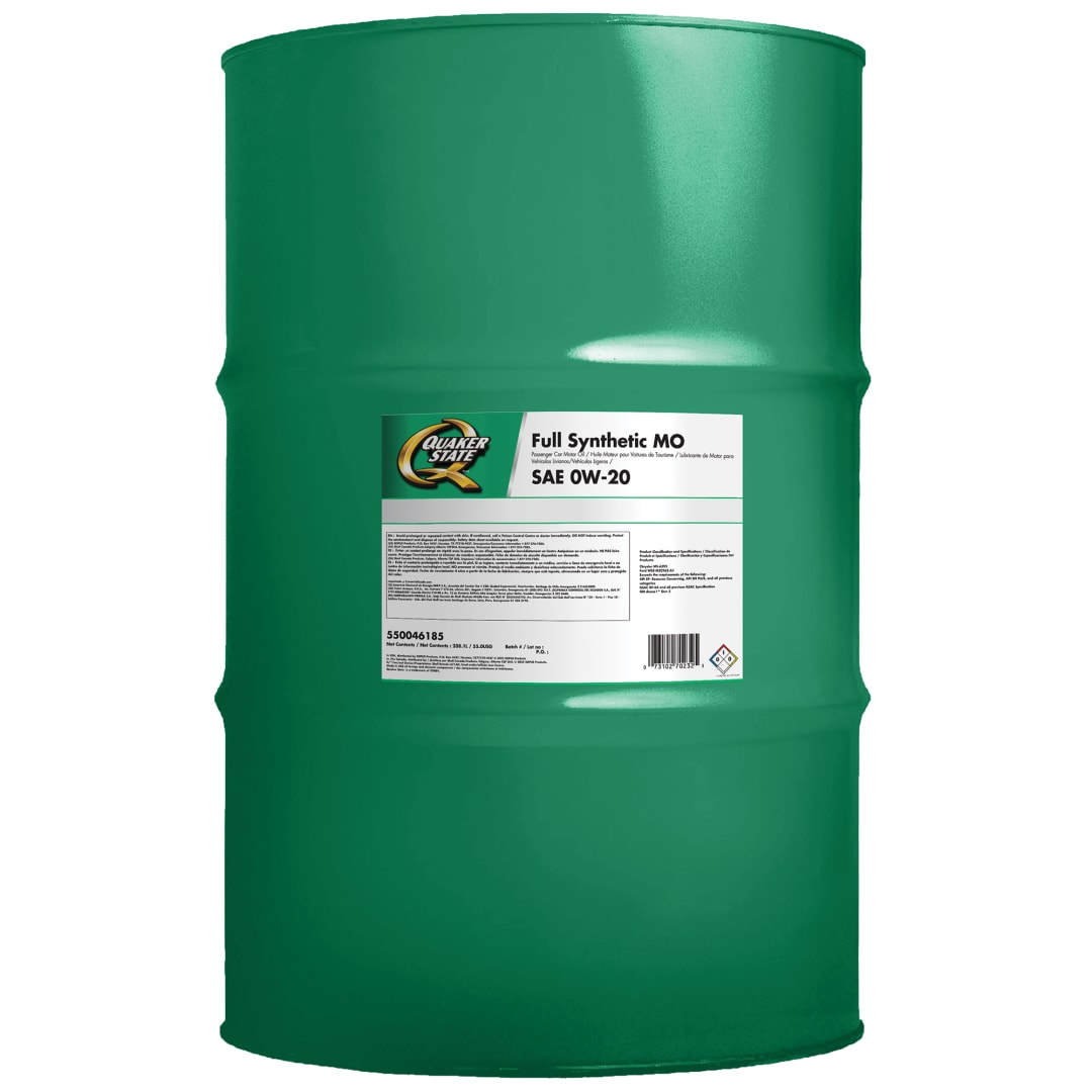 Quaker State Full Synthetic 0W-20 Motor Oil, 55 Gallon Drum