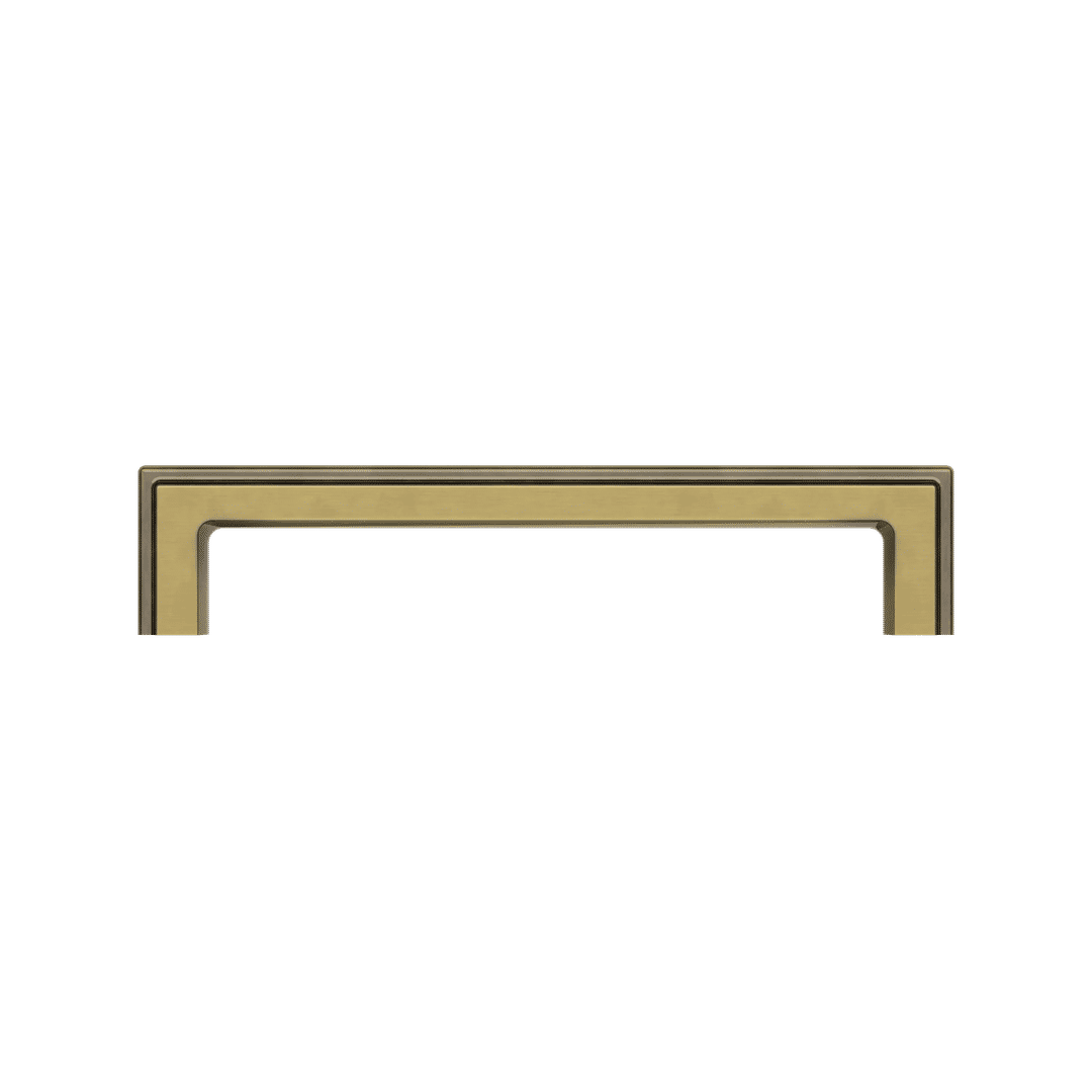 4427 Raised 6" Cabinet Pull, In Heirloom Brass