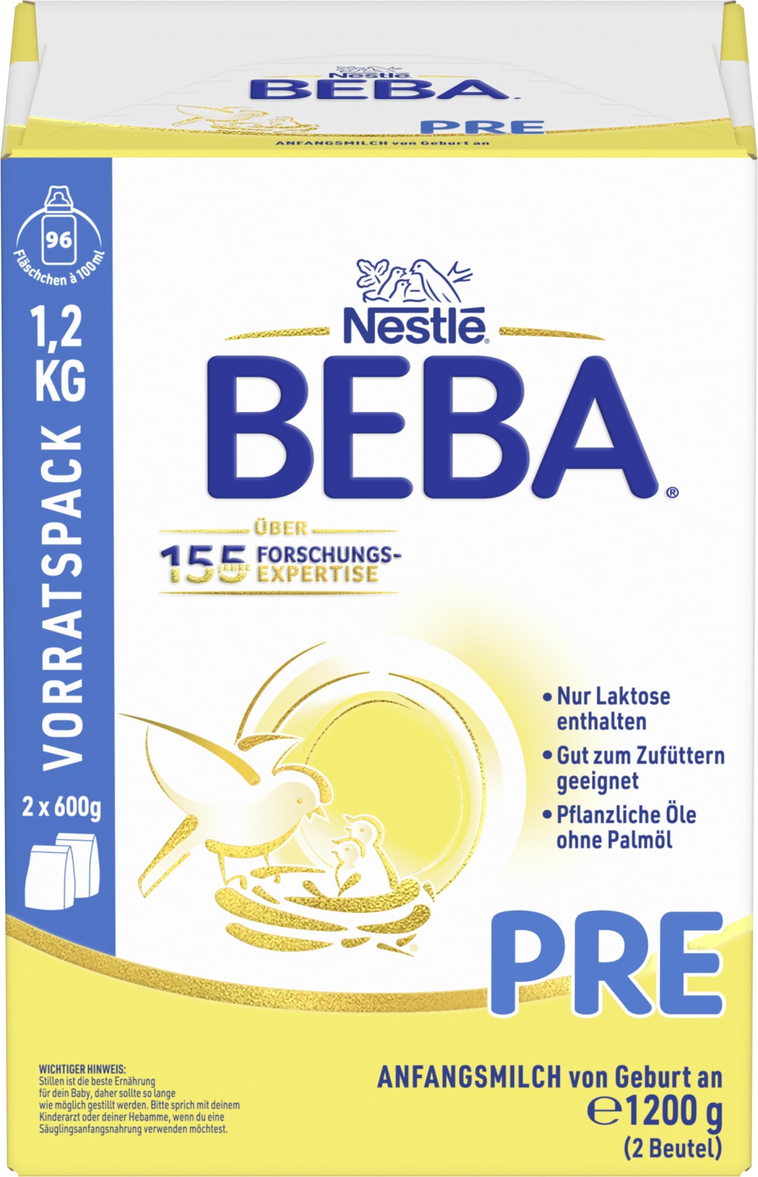 BEBA PRE Anfangsmilch von Geburt an, 1200g