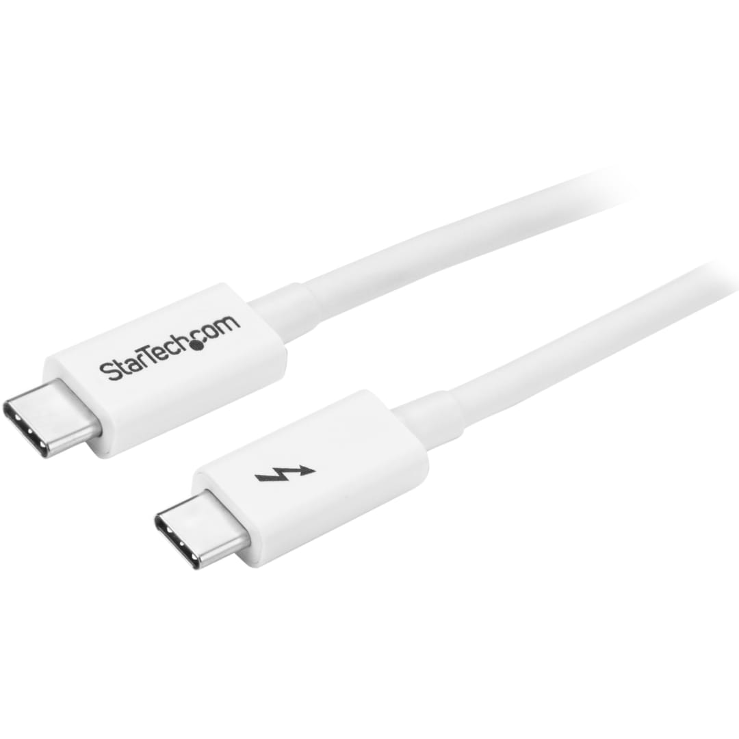 Thunderbolt trade 3 20Gbps USB C White cable 1 0m