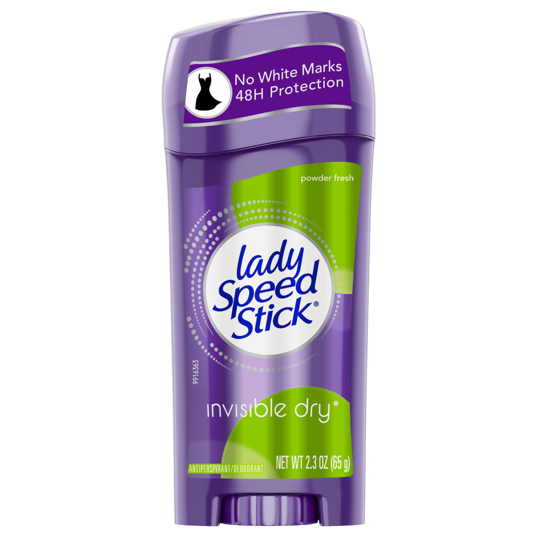 Lady Speed Stick, Invisible Powder Fresh Antiperspirant Deodorant Stick, 2.3 Oz