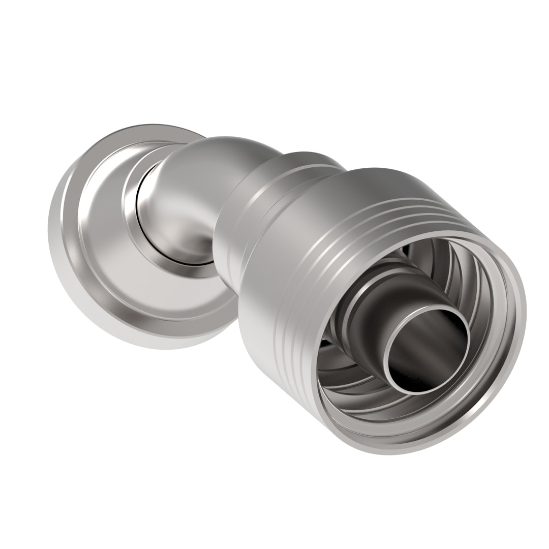 Aeroquip 1in Cd61 Flng 45d X 3/4 4-Way Hose Fitting