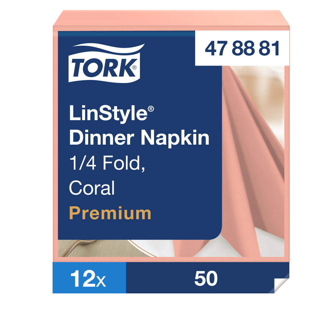 Tork Premium LinStyle® Coral Dinner Napkin