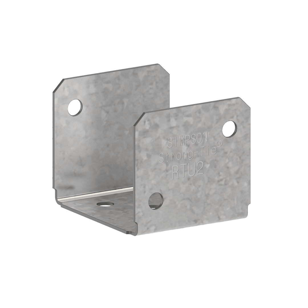 Simpson Strong-Tie RTU2 RTU 20-Gauge Galvanized Rigid Tie® Connector for 2x Joist, 2x Post (Pack of 9600)