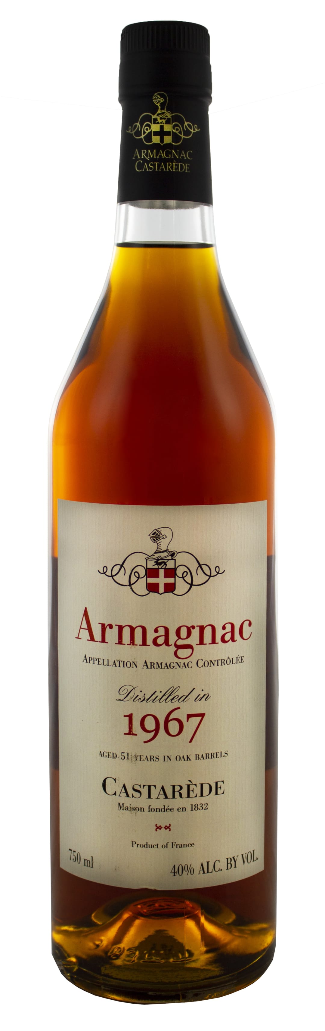 Castaréde 1967 Aged 51 Years Armagnac 750ml 80 Proof