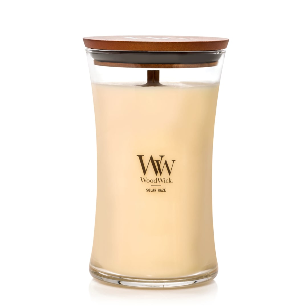 WoodWick Solar Haze, 21.5 oz Large Hourglass Candle